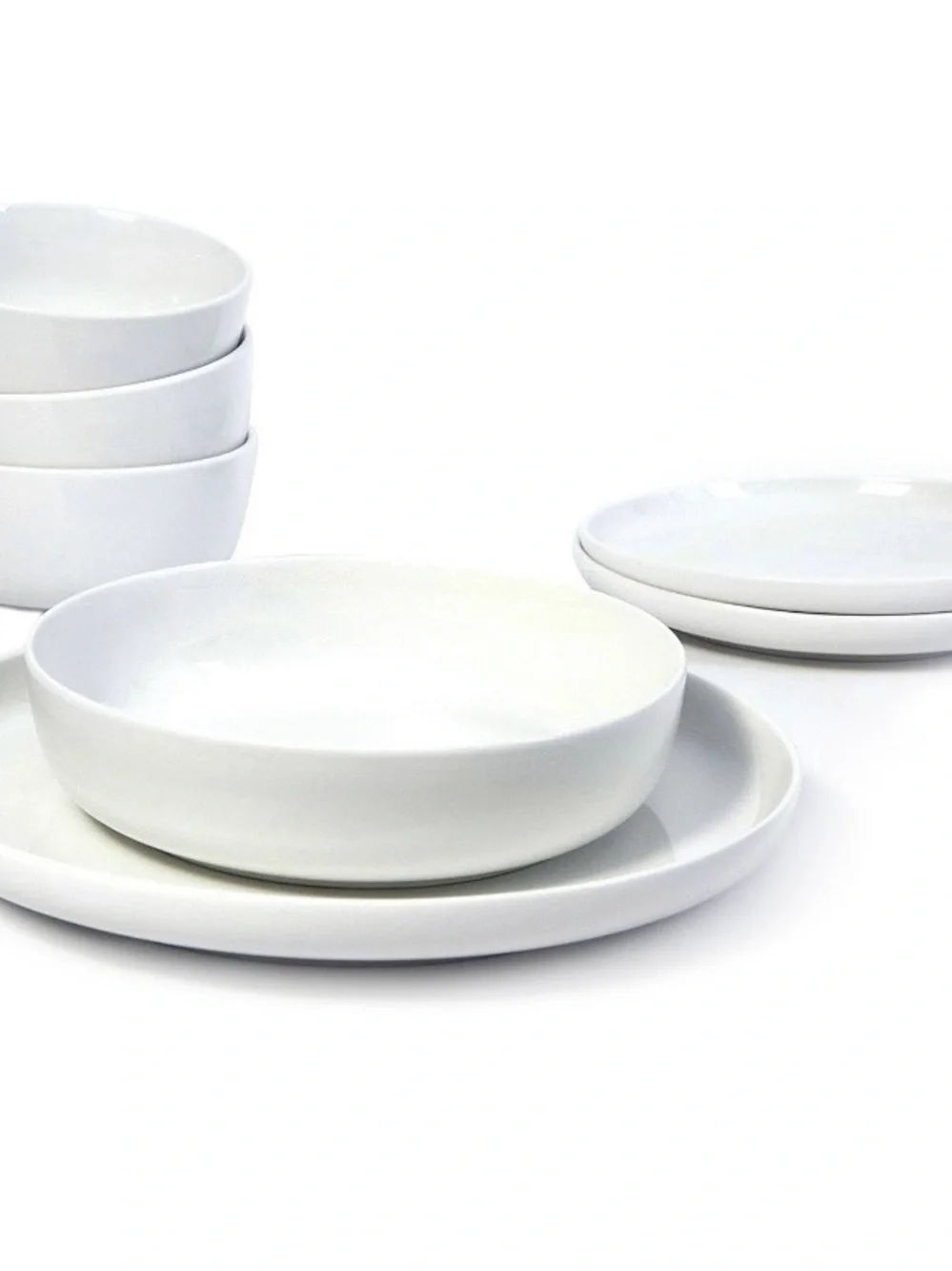 Berkley Jensen Porcelain Cereal Bowls in White - Set of 8
